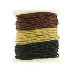 AussieSuperStore Jewellery Making Supplies Black/Brown/Beige PJ Single Pack Waxed Thread (in 2 styles) PJ Single Pack Waxed Thread (in 2 styles) | Jewellery Making Supplies 9323823158422 PJS105